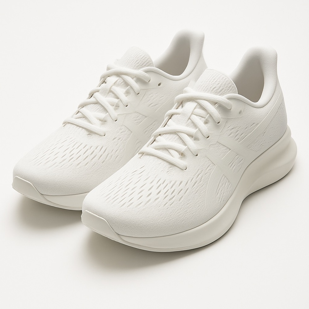 Asics White Athletic Shoes